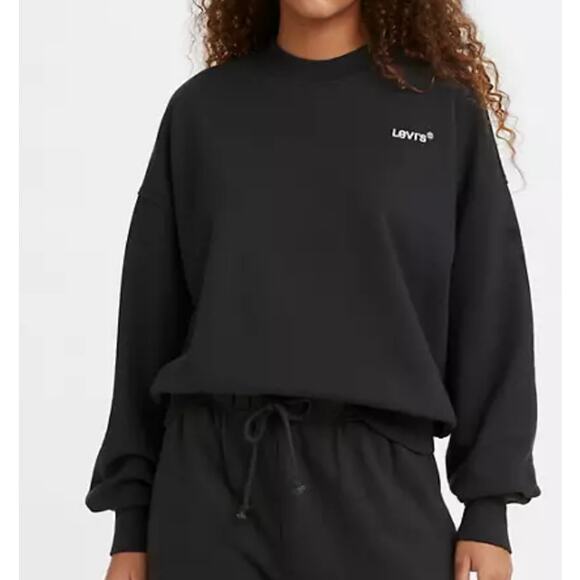 Levi’s Red Tab Crewneck Sweatshirt in Mineral Black - Picture 1 of 8